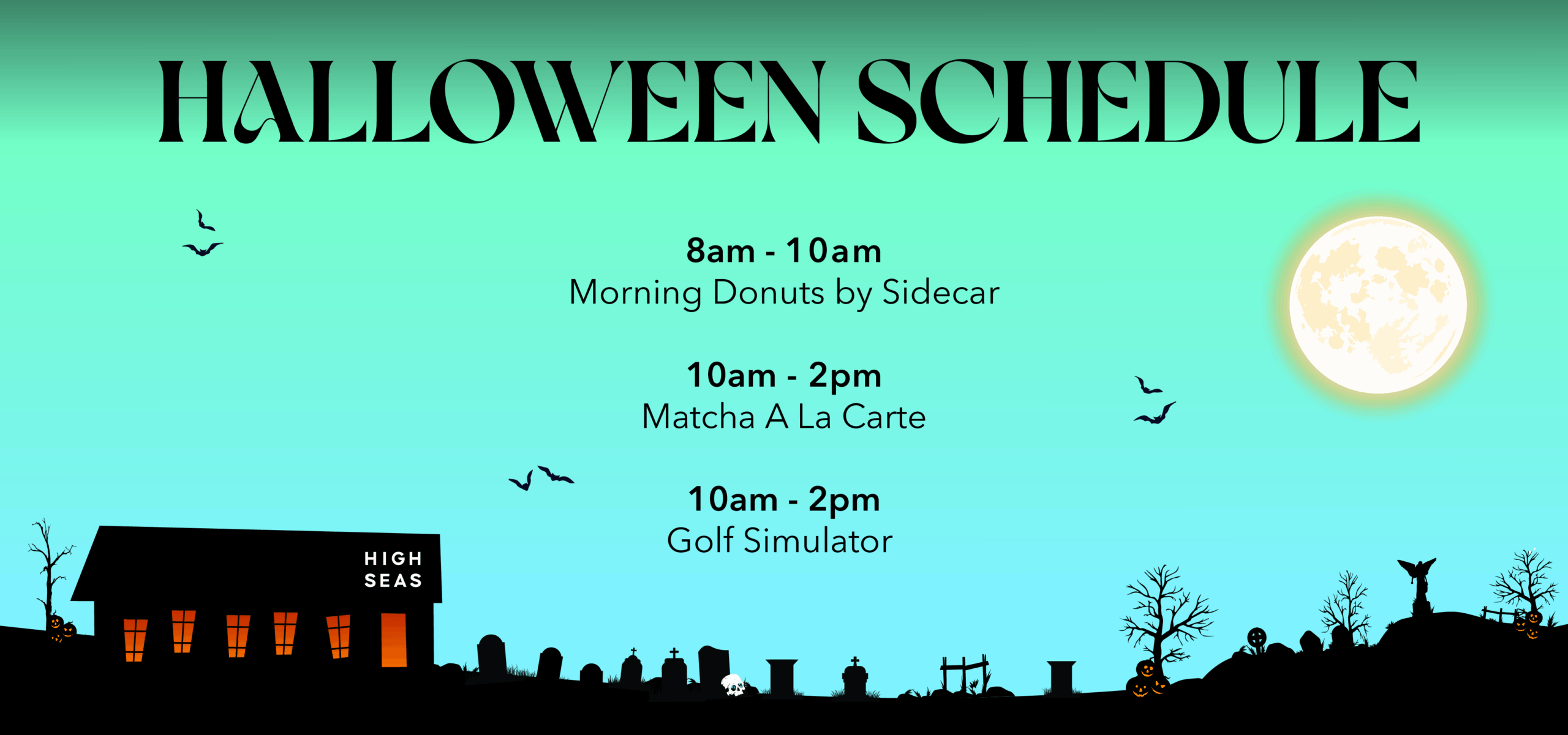 Halloween event schedule