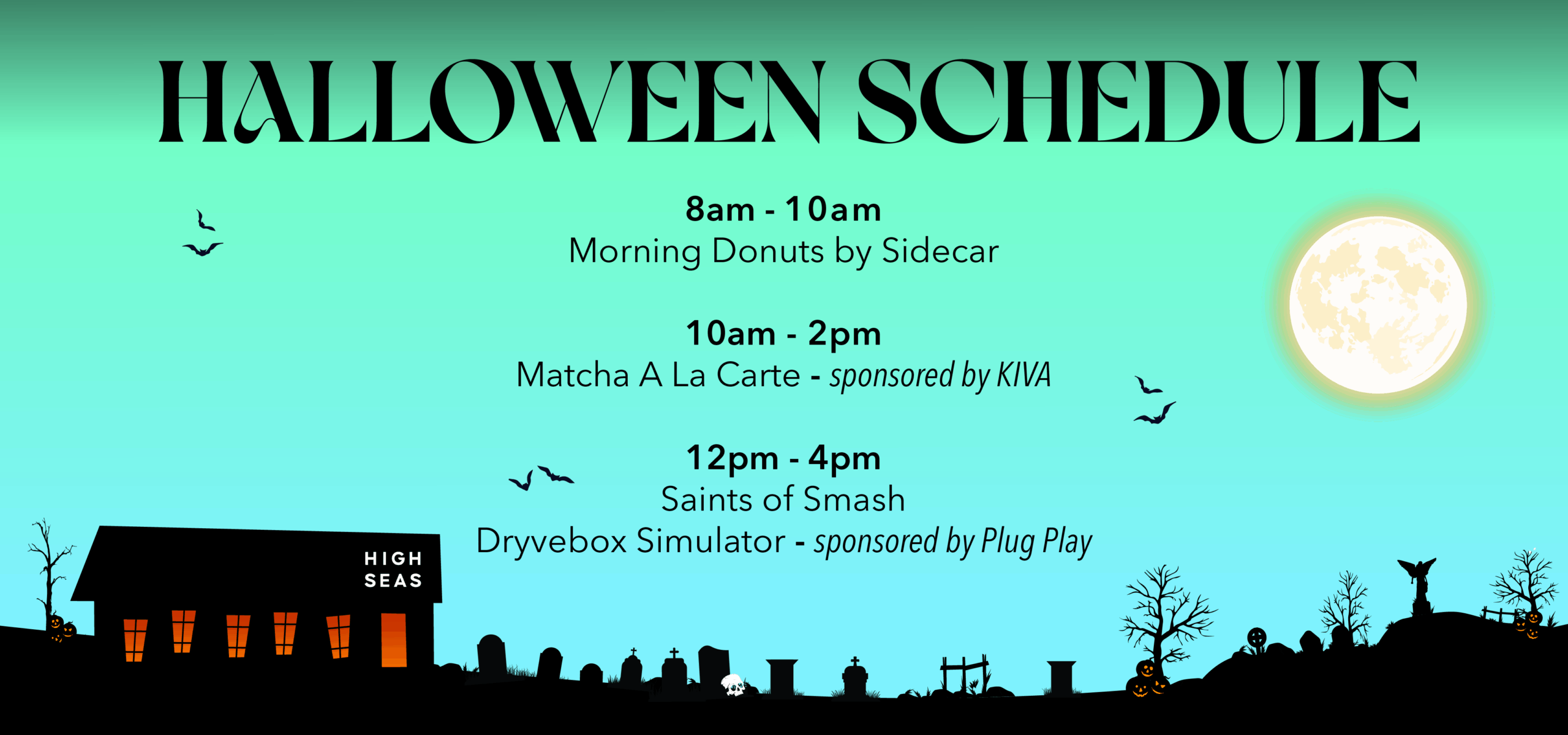 Halloween event schedule